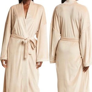 NWT, Skims Velour Wrap Robe, Honey Color, XXS